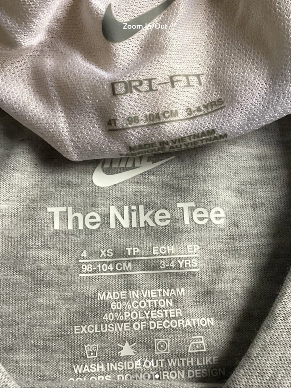 Nike Girls tee & Shorts outfit size 4/4T(NWT) ~PRICE FIRM, NO OFFERS~ - Picture 4 of 4